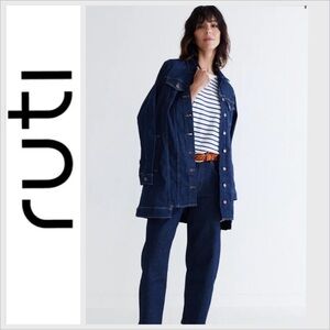 RUTI-Great Lengths long Denim jacket - US Size 8